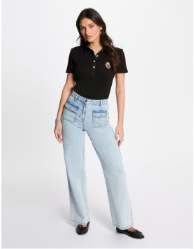 T-shirt polo femme Morgan
