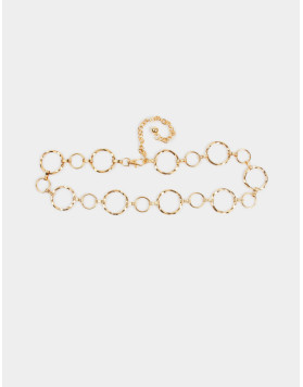 Ceinture bijoux à anneaux dorés femme Morgan – 3META