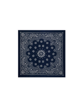 Foulard satiné bleu marine femme Morgan