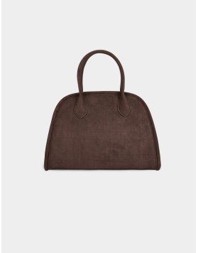 Sac à main en suédine effet croco femme Morgan – 2CLUB