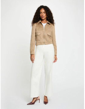 Blouson court en suédine femme Morgan – GLIVA