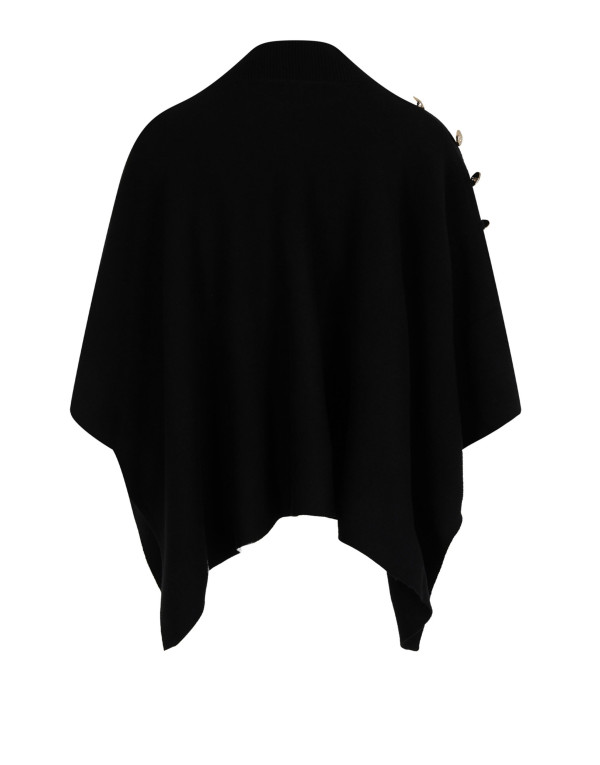 Cape asymétrique noire Morgan femme