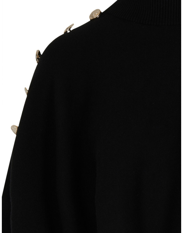 Cape asymétrique noire Morgan femme