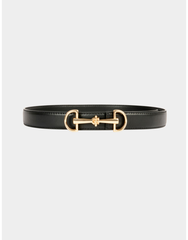 Ceinture fine Morgan noire