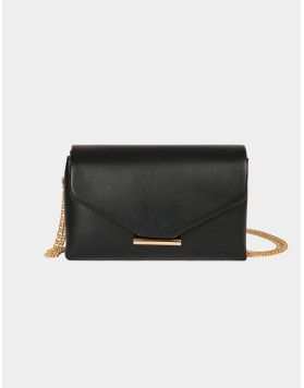 Sac bandoulière en similicuir noir femme Morgan – 2ROMY