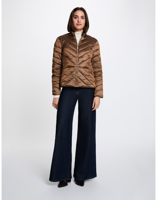 Doudoune satinée bronze Morgan GTABAC femme