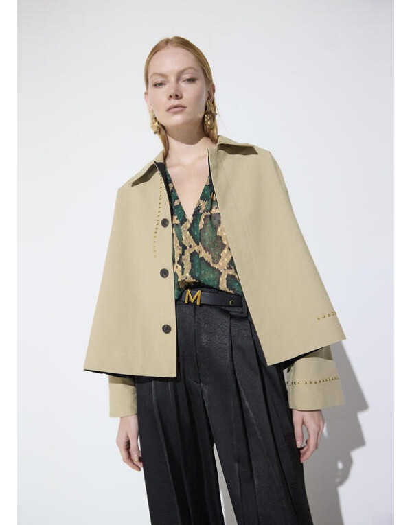 Trench court beige Lola Casademunt femme
