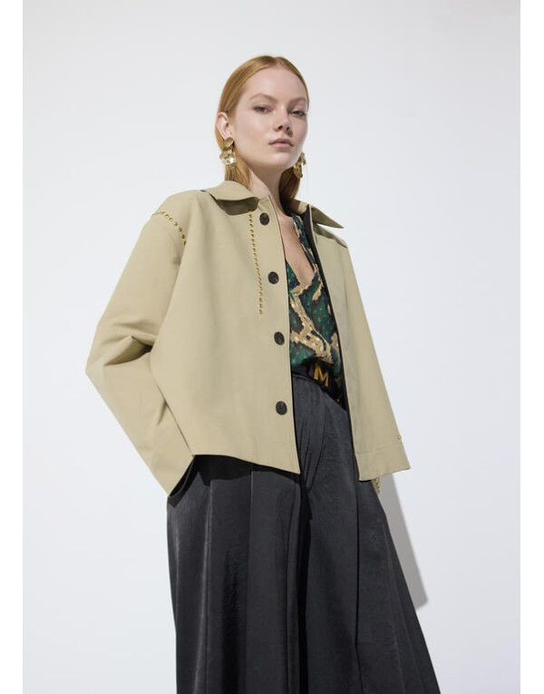 Trench bicolore beige Lola Casademunt