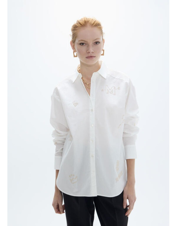 Chemise blanche Lola Casademunt vue de face