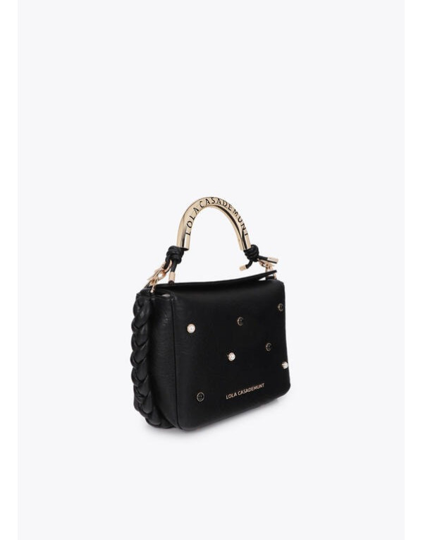 Sac bandoulière noir clouté Lola Casademunt femme