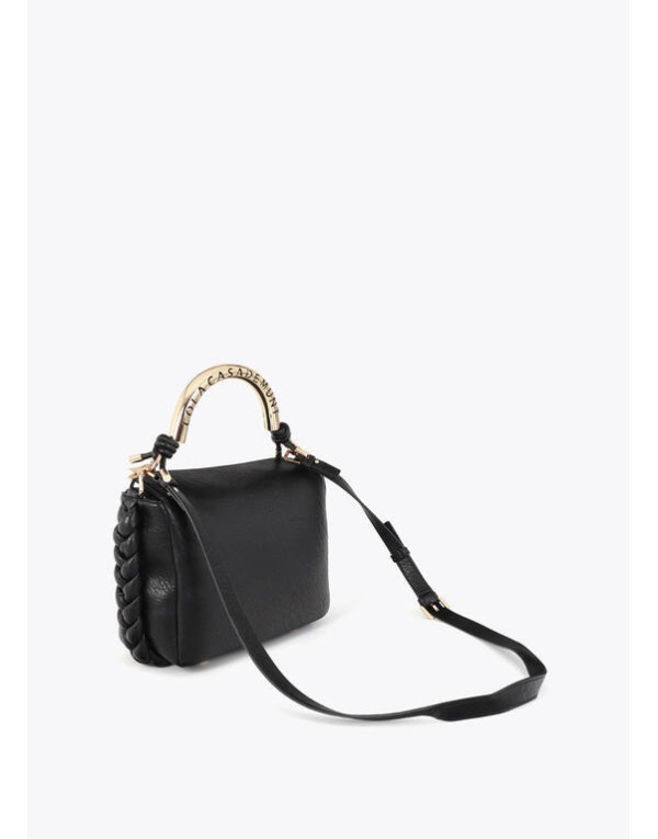 Sac noir Lola Casademunt détails tressés