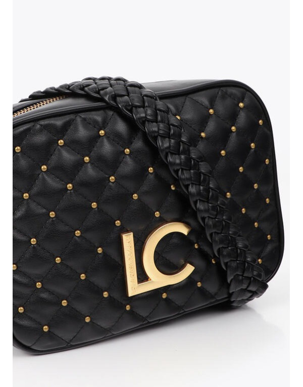 Sac matelassé noir logo LC Lola Casademunt