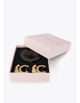 Coffret cadeau ceinture réversible à boucles animales Lola Casademunt