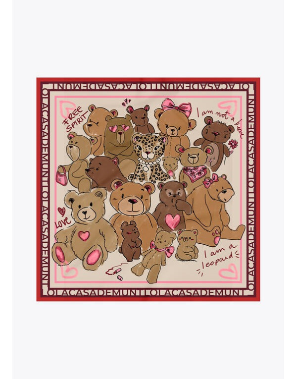 Foulard ours Lola Casademunt 90 x 90 cm