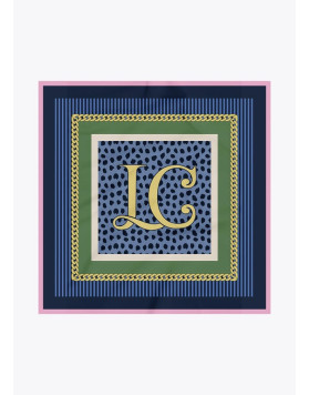 Foulard LC Blue Animal Lola Casademunt 90 x 90 cm