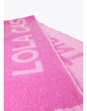 Écharpe réversible avec logo rose Lola Casademunt