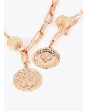 Collier Double Rang Doré à Médaillons Lola Casademunt