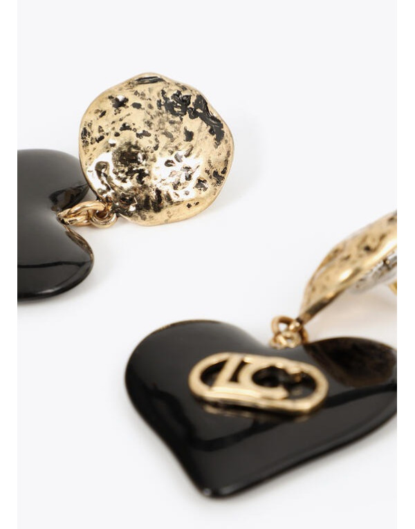 Boucles d'oreilles cœur noir Lola Casademunt