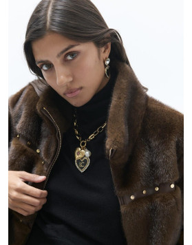 Collier Chaîne Dorée à Breloques Cœur Lola Casademunt