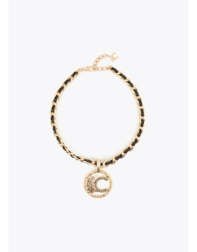 Collier Court Chaîne Noire et Médaillon Animal Lola Casademunt